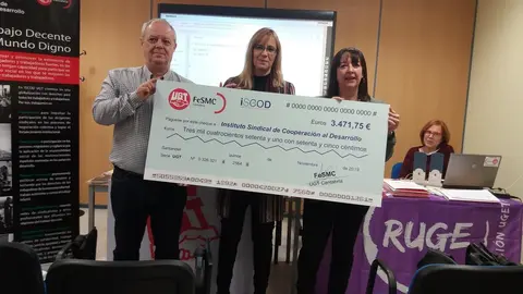 Jos&eacute; Gir&aacute;ldez, Mar&iacute;a del Carmen Donate y Asunci&oacute;n Villalba