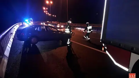 Accidente en la A-8, a la altura de Guriezo