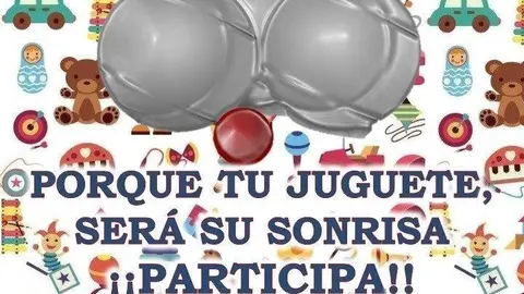 Cartel del primer torneo solidario de petanca