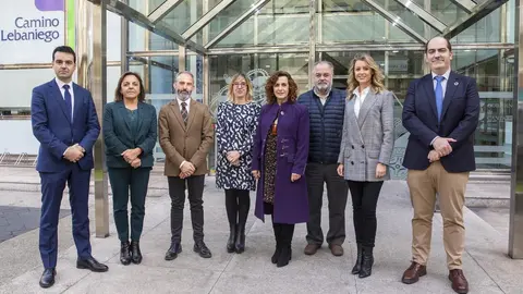 El equipo de la Consejer&iacute;a de Empleo y Pol&iacute;ticas Sociales tras presentar el presupuesto del departamento para 2020