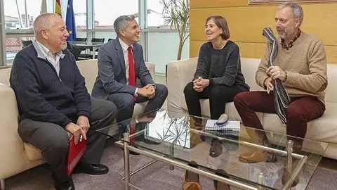 El vicepresidente, Pablo Zuloaga, con la rectora de la UIMP, Maria Luz Mor&aacute;n