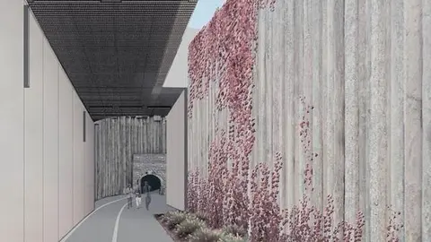 Infograf&iacute;a del proyecto de reapertura del antiguo T&uacute;nel de Tetu&aacute;n