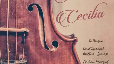 Cartel del concierto en honor a Santa Cecilia