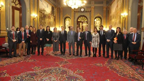 La alcaldesa de Santander, Gema Igual, en el acto de la FEMP que se ha celebrado en el Senado para conmemorar el 40 aniversario de las primeras elecciones municipales