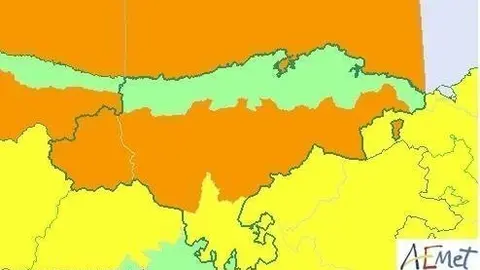 Nuevo mapa de avisos activos en Cantabria para este viernes