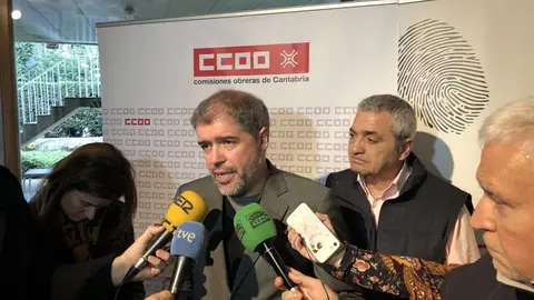 Unai Sordo y Carlos S&aacute;ncez, de CCOO