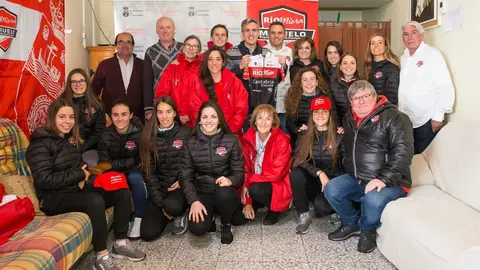Zuloaga con el club ciclista Meruelo