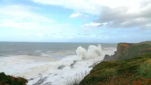 Temporal y viento en Cantabria