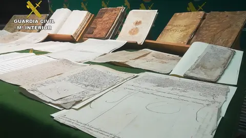 Imagen de los documentos incautados