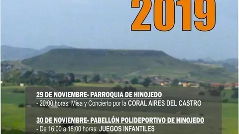 Cartel de las fiesta de San Saturnino de Hinojedo