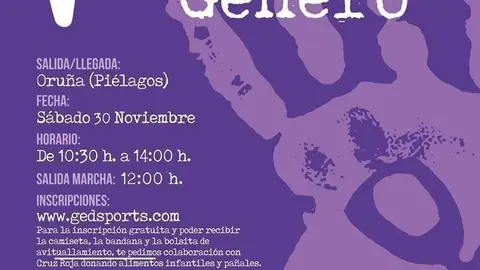 Cartel con la nueva fecha de Marcha contra la Violencia de G&eacute;nero