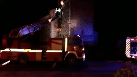 Incendio fachada iglesia