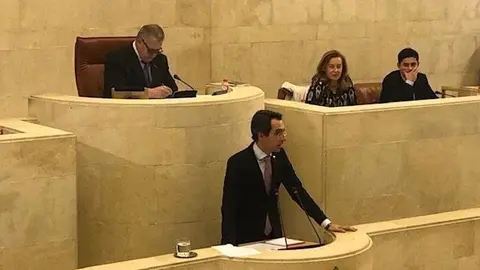 El diputado del grupo mixto-Vox en el Parlamento de Cantabria Armando Blanco