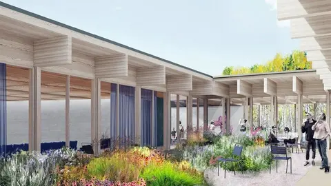 Infograf&iacute;a del patio del centro cultural