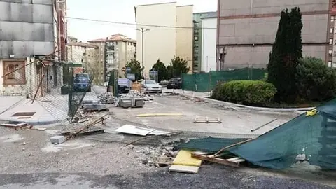 Obras en el barrio Santa Ana de Astillero