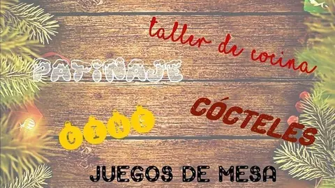 Cartel de las actividades juveniles en Pi&eacute;lagos para diciembre