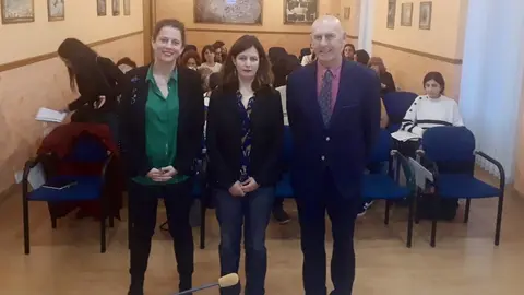 El delegado del Gobierno, Eduardo Echevarr&iacute;a, en la jornada de sensibilizaci&oacute;n sobre violencia de g&eacute;nero organizada por la Delegaci&oacute;n y celebrada en las instalaciones de la instituci&oacute;n en Santander