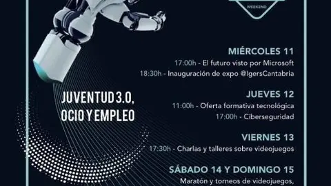 Cartel del V Smart Weekend en Santander