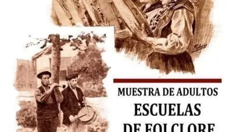 Cartel de la Muestra de Adultos de las Escuelas de Folclore de Cantabria