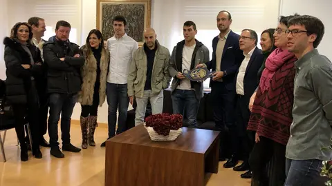 La Corporaci&oacute;n recibe a Sergio Garc&iacute;a tras revalidar su t&iacute;tulo como Campe&oacute;n de Europa