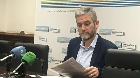 El portavoz del equipo de Gobierno (PP-Cs) del Ayuntamiento de Santander y concejal de Urbanismo, Javier Ceruti
