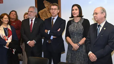 IGUAL, N&Uacute;&Ntilde;EZ-FEIJ&Oacute;O Y SANTALICES VIEIRA NOMBRADOS SOCIOS DE HONOR DEL CENTRO GALLEGO DE SANTANDER