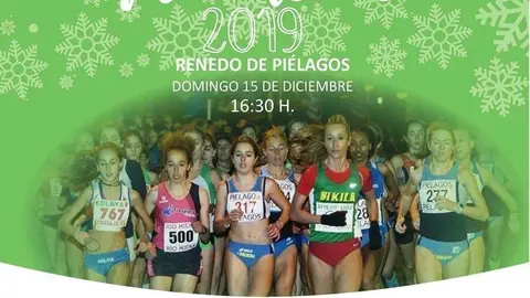 Cartel de la XXV Carrera de Navidad de Pi&eacute;lagos, que se celebrar&aacute; el domingo 15 de diciembre