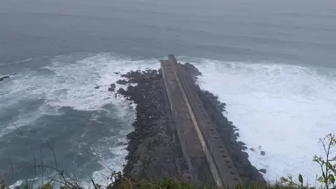 Olas en la costa vasca.