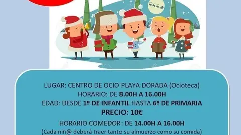 Cartel de las jornadas de conciliaci&oacute;n laboral y familiar durante las navidades