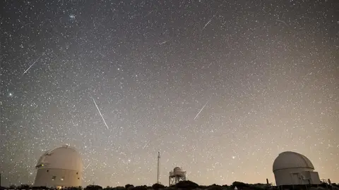 Meteoros de las Cuadr&aacute;ntidas registrados en el Observatorio del Teide (IAC) en la madrugada del 4 de enero de 2017