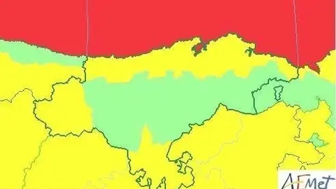 Mapa de avisos activos en Cantabria para este domingo
