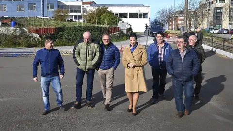 La alcaldesa de Santander, Gema Igual, inaugura el parking provisional instalado junto al centro c&iacute;vico de Cueto