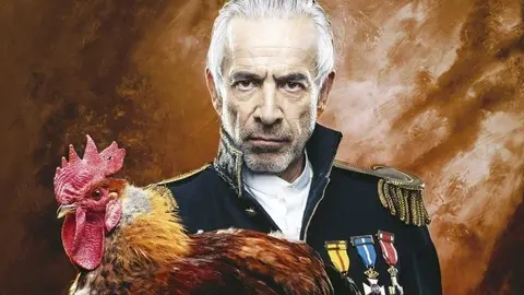 Cartel promocional de la obra 'El coronel no tiene quien le escriba' protagonizada por el actor Imanol Arias.