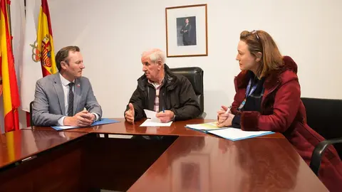 El consejero de Desarrollo Rural, Ganader&iacute;a, Pesca, Alimentaci&oacute;n y Medio Ambiente, Guillermo Blanco, realiza una visita institucional a Herrer&iacute;as