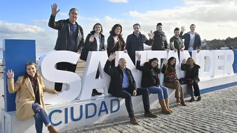 Embajadores voluntarios de Santander graban un v&iacute;deo promocional
