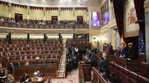 Vista general del hemiciclo durante la sesi&oacute;n de constituci&oacute;n de las Cortes para la XIV Legislatura en el Congreso de los Diputados, Madrid (Espa&ntilde;a), a 3 de diciembre de 2019.