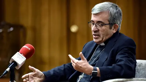 Entrevista de Europa Press con el secretario general y portavoz de la Conferencia Episcopal Espa&ntilde;ola (CEE), Luis Arg&uuml;ello, en Madrid, en diciembre de 2019