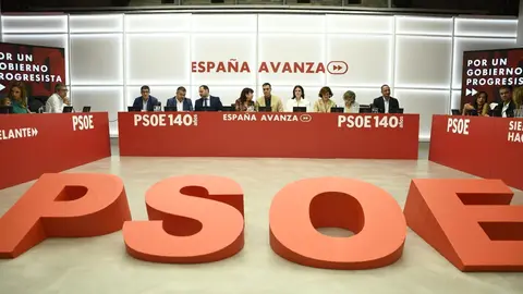 Reuni&oacute; de la Comissi&oacute; Executiva Federal del PSOE a la seva seu a Ferraz, a Madrid, 19 de setembre del 2019.