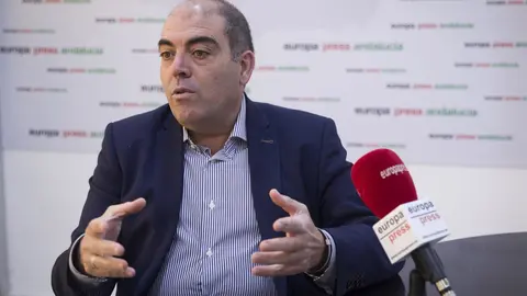 El presidente de ATA, Lorenzo Amor, durante su entrevista con Europa Press.