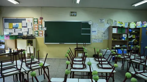 Aula de Primaria de un colegio p&uacute;blico de Madrid.