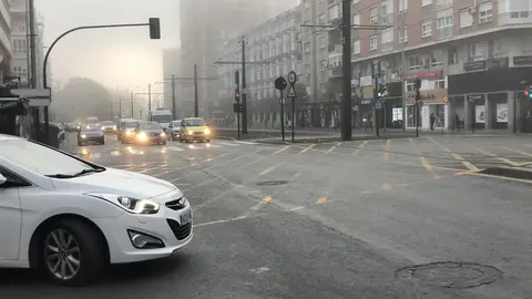 Murcia amanece en invierno con niebla, nublado, heladas y fr&iacute;o