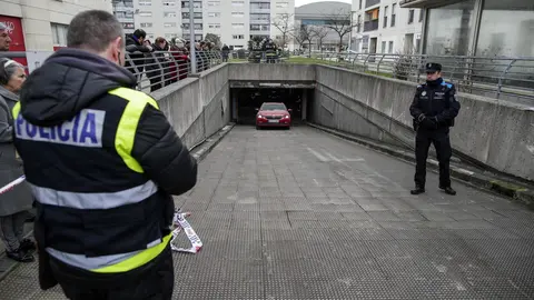 DAVID S. BUSTAMANTE 13/01/2020 SANTANDER/ CANTABRIA Hundimiento de un parking subterrraneo y un parque infantil en Santander