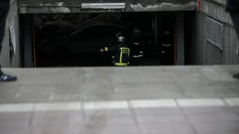 DAVID S. BUSTAMANTE 13/01/2020 SANTANDER/ CANTABRIA Hundimiento de un parking subterrraneo y un parque infantil en Santander