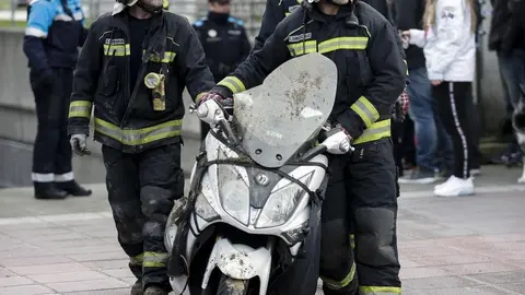 DAVID S. BUSTAMANTE 13/01/2020 SANTANDER/ CANTABRIA Hundimiento de un parking subterrraneo y un parque infantil en Santander