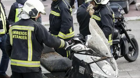 DAVID S. BUSTAMANTE 13/01/2020 SANTANDER/ CANTABRIA Hundimiento de un parking subterrraneo y un parque infantil en Santander