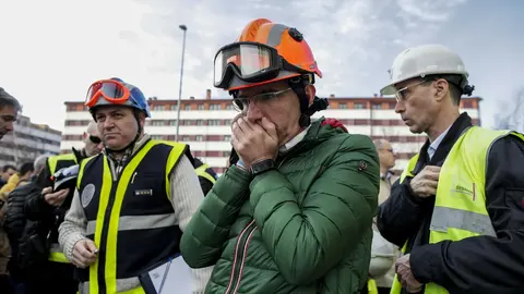 DAVID S. BUSTAMANTE 13/01/2020 SANTANDER/ CANTABRIA Hundimiento de un parking subterrraneo y un parque infantil en Santander
