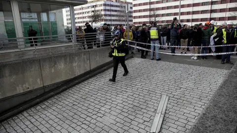 DAVID S. BUSTAMANTE 13/01/2020 SANTANDER/ CANTABRIA Hundimiento de un parking subterrraneo y un parque infantil en Santander