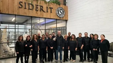 Visita de los desempleados a Siderit