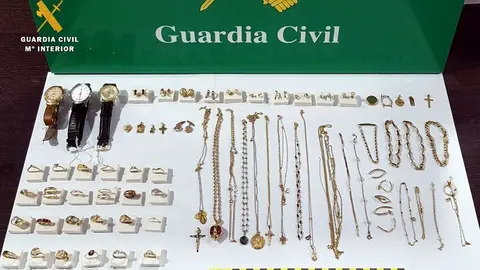 Rdo. Nota De Prensa Guardia Civil (Nueva Detencion Por Robos En Viviendas Y Recuperadas M&aacute;s De 80 Piezas De Joyer&iacute;a)