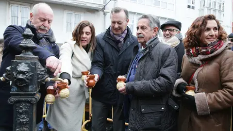 El alcalde de Reinosa, los consejeros de Presidencia, Medio Ambiente y Empleo y el presidente de Cantabria en el D&iacute;a de San Sebasti&aacute;n en Reinosa